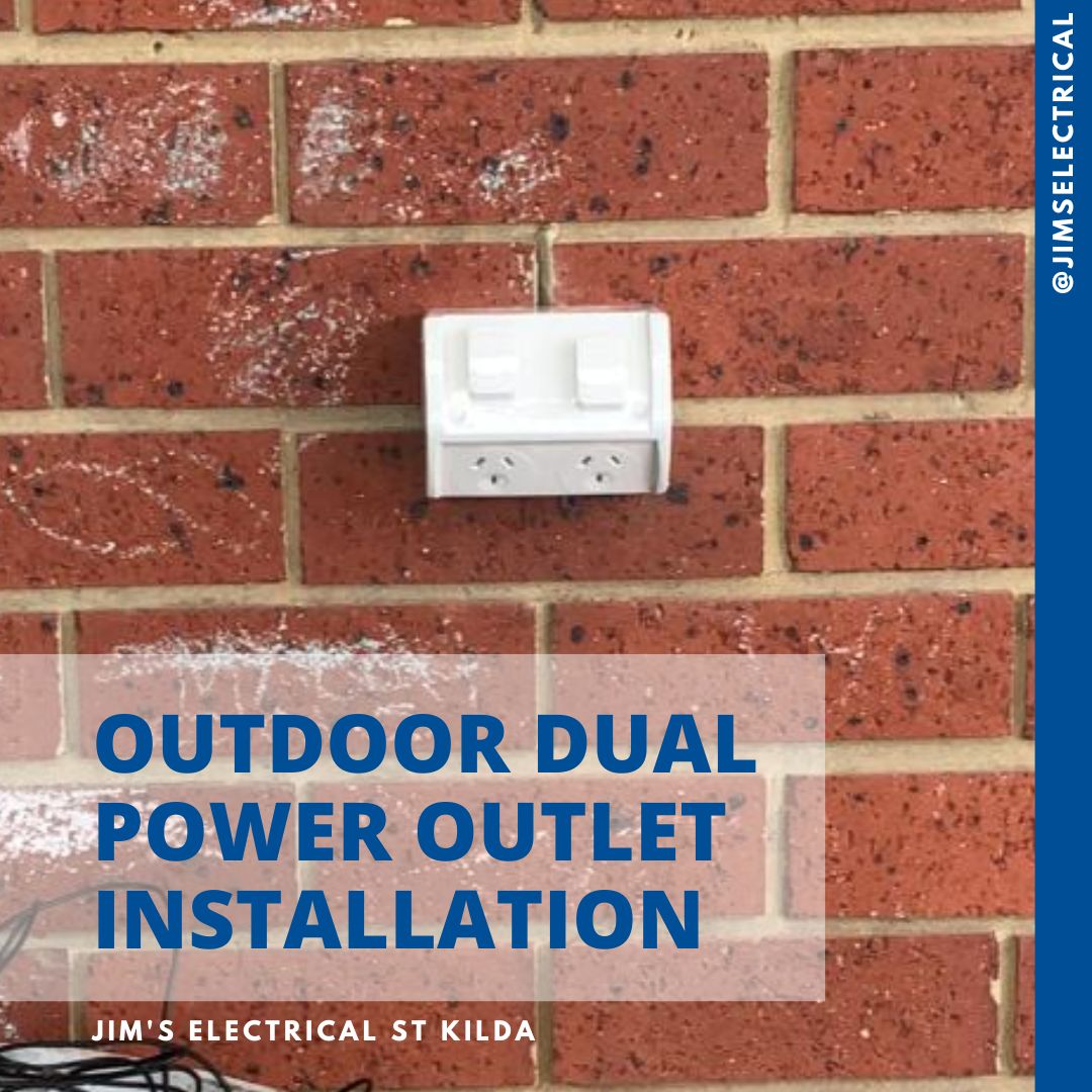 Outdoor Dual Power Outlet Installation